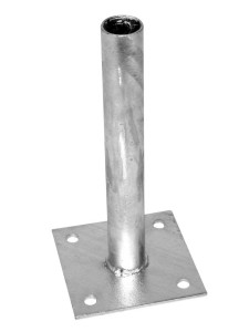 Patka Zn k montáži kulatého sloupku na betonový základ Ø 48 mm PLOTY Sklad10 8595068422809 0-500 5