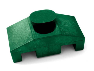 Příchytka PVC na čtyřhranný sloupek pro panely PILOFOR SUPER STRONG, zelená PLOTY Sklad10 8595068448335 0-500 5
