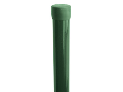 Sloupek kulatý IDEAL Zn + PVC 2000/48/1,5mm, zelená čepička, zelený PLOTY Sklad10 8595068401705 0-500 5